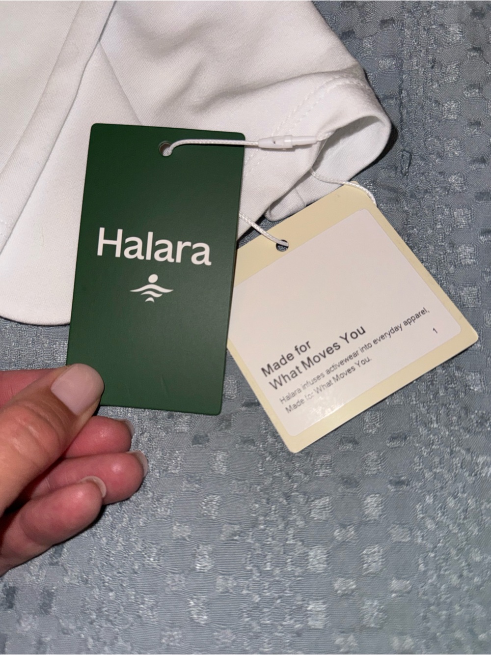 HALARA White Double-Breasted Blazer with Gold Buttons - Picture 4 of 4